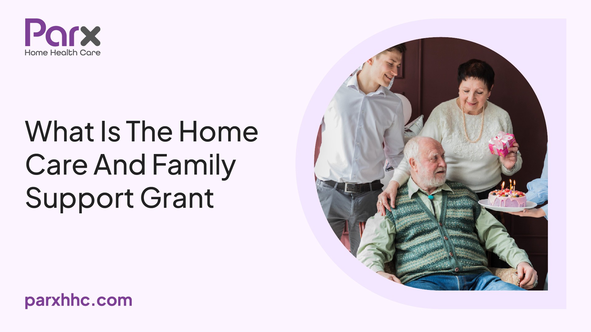 A caregiver assisting a senior, symbolizing home care and family support grant benefits.