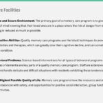 Overview of what memory care facilities provide