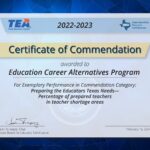 Education Career Alternatives Program (ECAP) Recognized as Top Educator Preparation Program in Texas