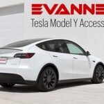 Tesla Model Y accessories banner showcasing products available for purchase, relevant to Tesla car owners interested in customizing their vehicles after learning about the 2023 referral program.